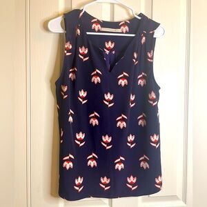 41 Hawthorne sleeveless tulip blouse